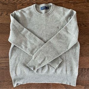 Ralph Lauren Light Grey Merino Wool Sweater - size M